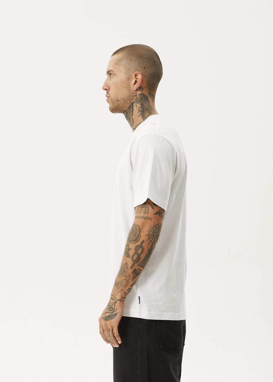 AFENDS Mens Dosed - Retro Tee - White