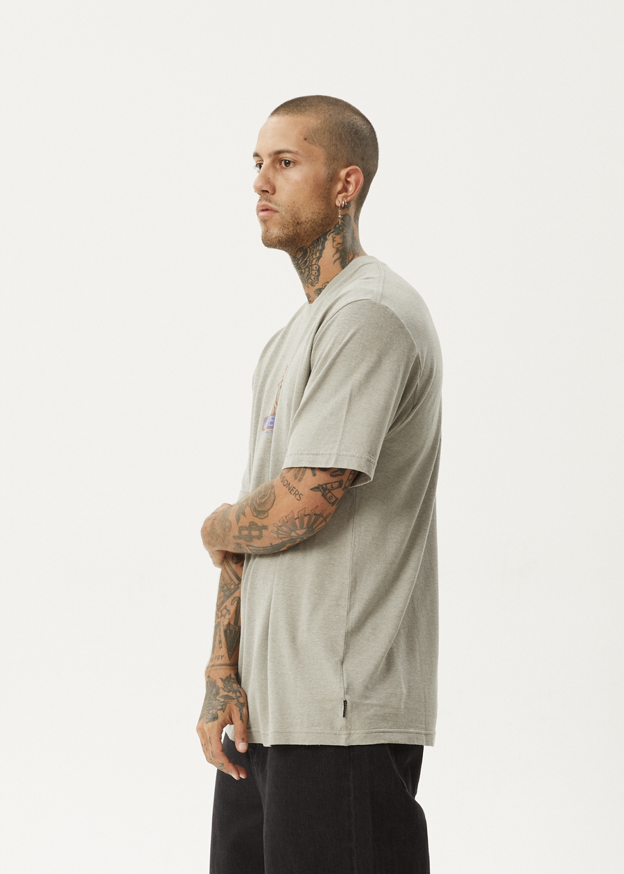 AFENDS Mens Fruiting - Retro Tee - Olive