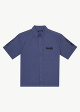 AFENDS Mens Scorched - Short Sleeve Shirt - Marlin - Afends mens scorched   short sleeve shirt   marlin 