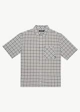 AFENDS Mens Leo - Short Sleeve Shirt - Black / White - Afends mens leo   short sleeve shirt   black / white 