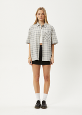 AFENDS Mens Leo - Short Sleeve Shirt - Black / White - Afends mens leo   short sleeve shirt   black / white 
