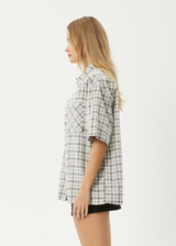 AFENDS Mens Leo - Short Sleeve Shirt - Black / White - Afends mens leo   short sleeve shirt   black / white 