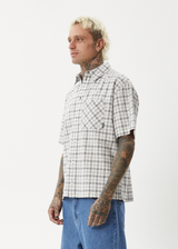 AFENDS Mens Leo - Short Sleeve Shirt - Black / White - Afends mens leo   short sleeve shirt   black / white 