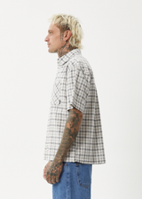 AFENDS Mens Leo - Short Sleeve Shirt - Black / White - Afends mens leo   short sleeve shirt   black / white 