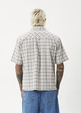 AFENDS Mens Leo - Short Sleeve Shirt - Black / White - Afends mens leo   short sleeve shirt   black / white 