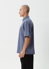AFENDS Mens Shipwreck - Short Sleeve Shirt - Marlin - Afends mens shipwreck   short sleeve shirt   marlin