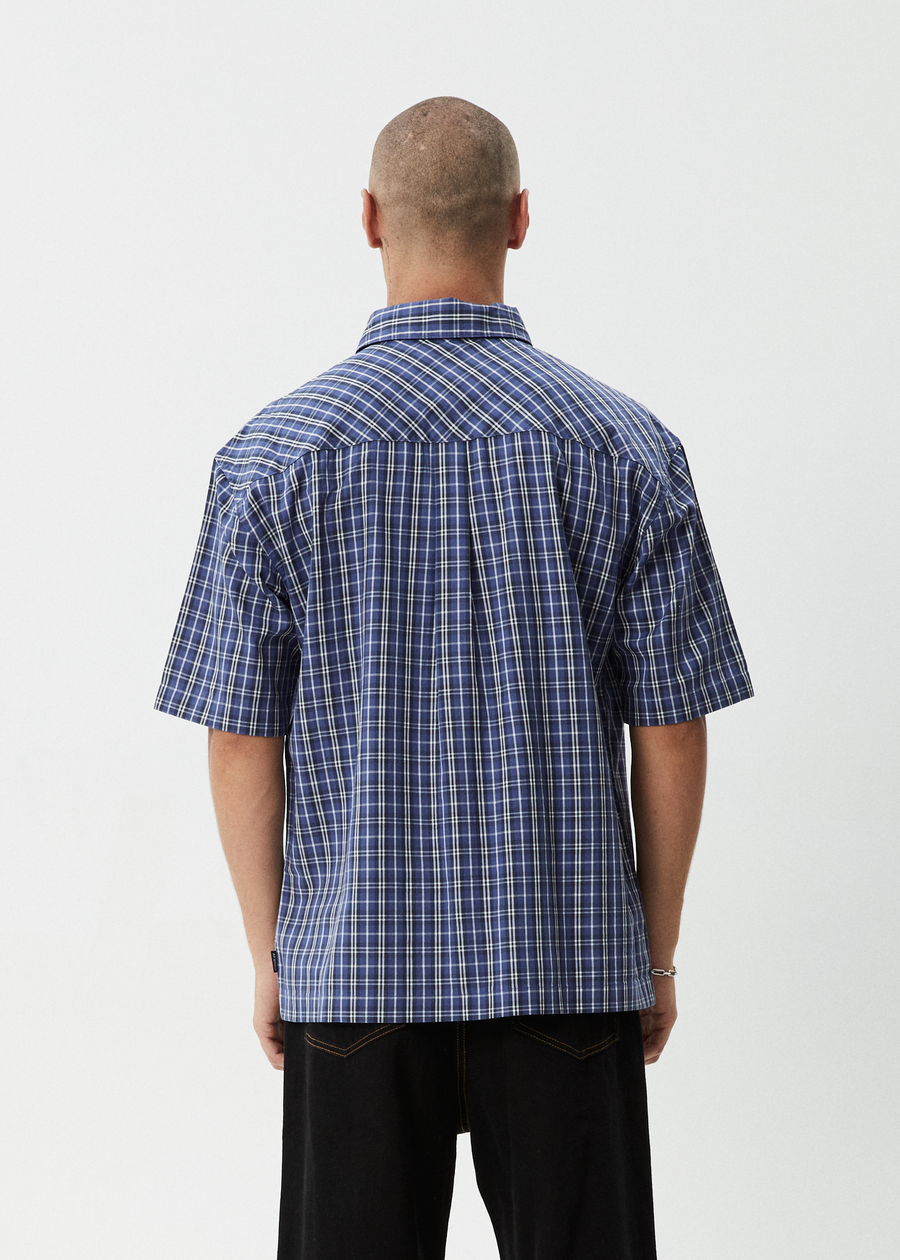 AFENDS Mens Shipwreck - Short Sleeve Shirt - Marlin
