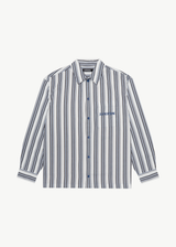 AFENDS Mens Lined Up - Long Sleeve Shirt - White Stripe - Afends mens lined up   long sleeve shirt   white stripe 