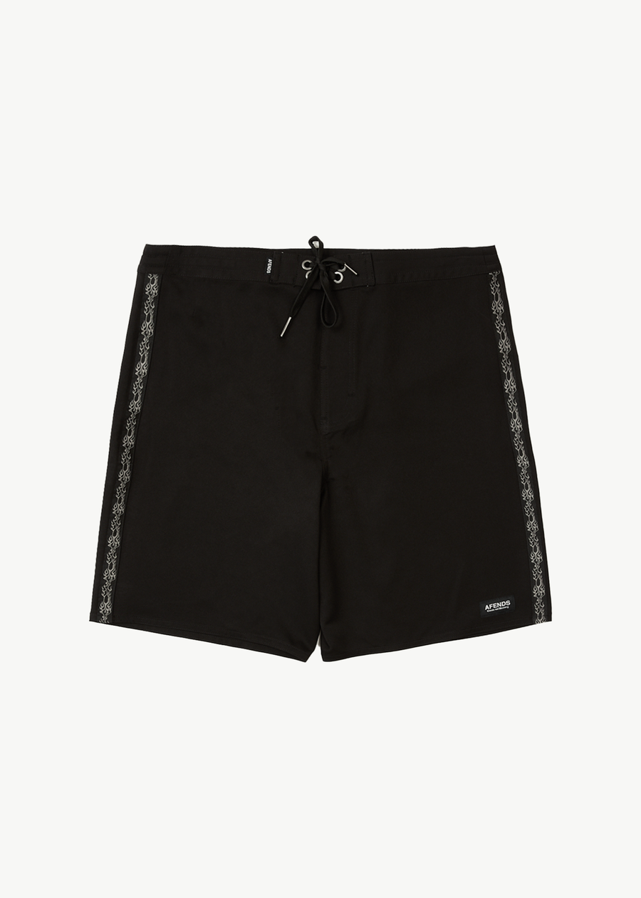 AFENDS Mens Bound - Surf Related Boardshort 20" - Black