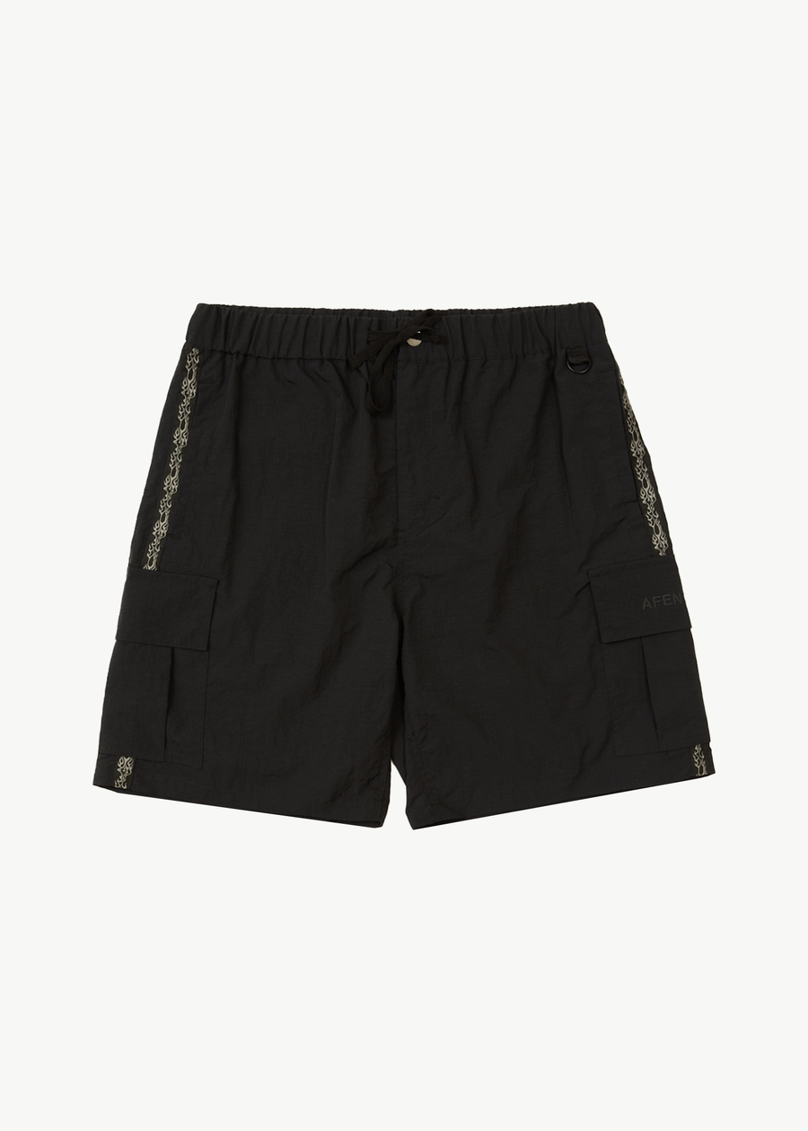 AFENDS Mens Bound - Cargo Short 20" - Black