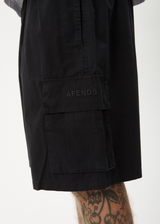 AFENDS Mens Ninety Eights Cargo - Oversized Cargo Short 20