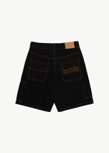 AFENDS Mens Scorched Harper - Denim Baggy Workwear Short 22