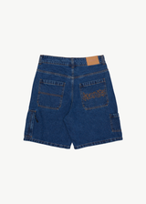 AFENDS Mens Scorched Harper - Denim Baggy Workwear Short 22