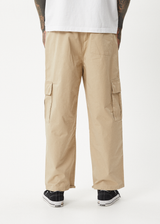 AFENDS Mens Atlas - Twill Cargo Pant - Taupe - Afends mens atlas   twill cargo pant   taupe