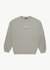 AFENDS Mens Repeat - Crew Neck Jumper - Olive - Afends mens repeat   crew neck jumper   olive