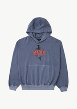AFENDS Mens Screwed - Boxy Hoodie - Washed Marlin - Afends mens screwed   boxy hoodie   washed marlin