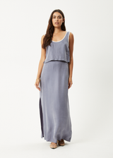 AFENDS Womens Giselle - Cupro Tank - Marlin - Afends womens giselle   cupro tank   marlin 