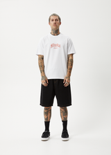 AFENDS Mens Home - Retro Tee - White - Afends mens home   retro tee   white