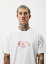 AFENDS Mens Home - Retro Tee - White - Afends mens home   retro tee   white