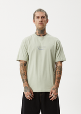 AFENDS Mens Creator - Retro Tee - Eucalyptus - Afends mens creator   retro tee   eucalyptus