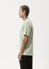 AFENDS Mens Creator - Retro Tee - Eucalyptus - Afends mens creator   retro tee   eucalyptus