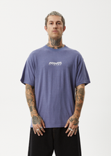 AFENDS Mens Repeat Me - Boxy Tee - Marlin - Afends mens repeat me   boxy tee   marlin