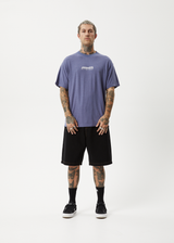 AFENDS Mens Repeat Me - Boxy Tee - Marlin - Afends mens repeat me   boxy tee   marlin