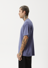AFENDS Mens Repeat Me - Boxy Tee - Marlin - Afends mens repeat me   boxy tee   marlin