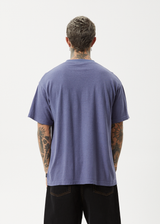 AFENDS Mens Repeat Me - Boxy Tee - Marlin - Afends mens repeat me   boxy tee   marlin