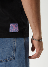 AFENDS Mens Zen Feeling - Retro Tee - Black - Afends mens zen feeling   retro tee   black