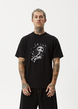 AFENDS Mens Carpet Ride - Retro Tee - Black - Afends mens carpet ride   retro tee   black