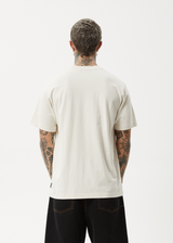 AFENDS Mens Carpet Ride - Retro Tee - Moonbeam - Afends mens carpet ride   retro tee   moonbeam