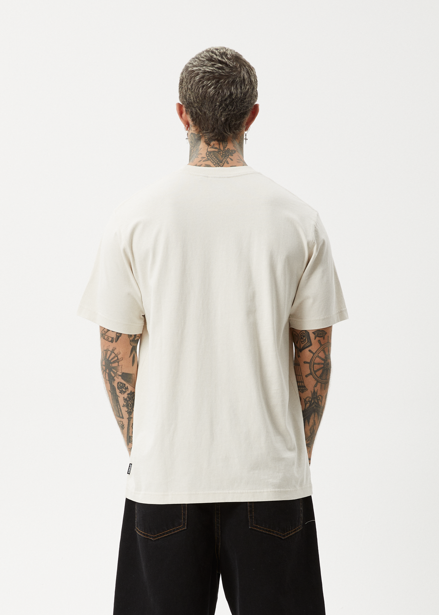 AFENDS Mens Carpet Ride - Retro Tee - Moonbeam