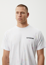AFENDS Mens Tie Die - Boxy Tee - White - Afends mens tie die   boxy tee   white