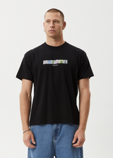AFENDS Mens Take A Trip - Boxy Tee - Black - Afends mens take a trip   boxy tee   black