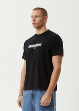 AFENDS Mens Take A Trip - Boxy Tee - Black - Afends mens take a trip   boxy tee   black