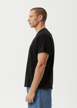 AFENDS Mens Take A Trip - Boxy Tee - Black - Afends mens take a trip   boxy tee   black