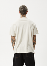 AFENDS Mens Cultivate Me - Boxy Tee - Moonbeam - Afends mens cultivate me   boxy tee   moonbeam