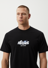 AFENDS Mens Chem Trails - Retro Tee - Black - Afends mens chem trails   retro tee   black