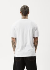 AFENDS Mens Chem Trails - Retro Tee - White - Afends mens chem trails   retro tee   white