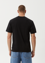 AFENDS Mens Deep State - Heavyweight Retro Tee - Black - Afends mens deep state   heavyweight retro tee   black