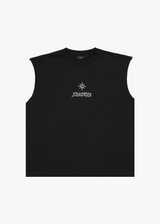 AFENDS Mens Peace Out - Sleeveless Tee - Stone Black - Afends mens peace out   sleeveless tee   stone black
