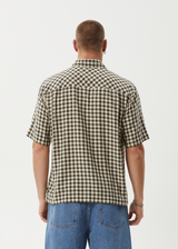AFENDS Mens Gambet - Short Sleeve Shirt - Sand - Afends mens gambet   short sleeve shirt   sand 