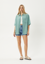 AFENDS Mens Creator - Short Sleeve Shirt - Pine - Afends mens creator   short sleeve shirt   pine 