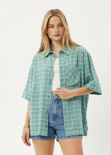 AFENDS Mens Creator - Short Sleeve Shirt - Pine - Afends mens creator   short sleeve shirt   pine 