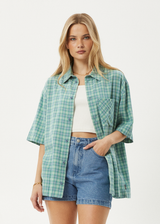 AFENDS Mens Creator - Short Sleeve Shirt - Pine - Afends mens creator   short sleeve shirt   pine 