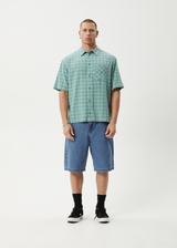 AFENDS Mens Creator - Short Sleeve Shirt - Pine - Afends mens creator   short sleeve shirt   pine 