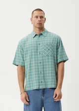 AFENDS Mens Creator - Short Sleeve Shirt - Pine - Afends mens creator   short sleeve shirt   pine 