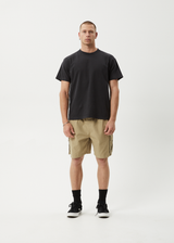 AFENDS Mens Ripped Out 98 - Organic Oversized Cargo Short 22