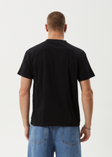 AFENDS Mens Daisy Chain - Boxy Tee - Black - Afends mens daisy chain   boxy tee   black
